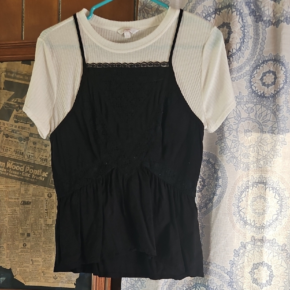 Chic Black Lace Women's Camisole